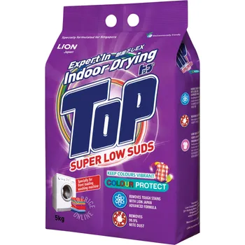 Top Detergent Powder Packet Super Low Suds Colour Protect