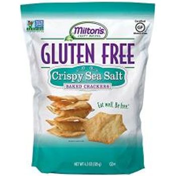 Miltons Gluten Baked Crackers Sea Salt 4.5 Ounce Bag