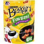 Purina Beggin Small Breed Chewy Dog Treats Original With Bacon 170g
