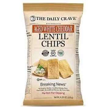 The Daily Crave Chip Lentil Aged Wheat Cheddar 5oz