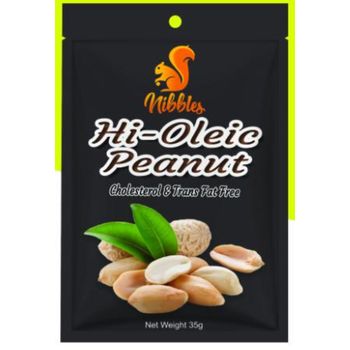 Nibbles Australian Premium Hioleic Unsalted Peanut 35g