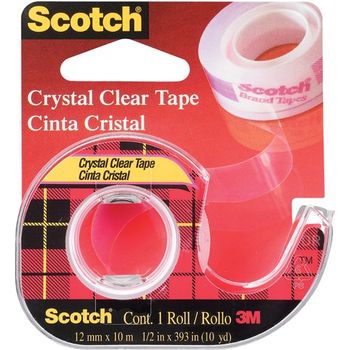 3M Scotch Crystal Clear Tape With Dispenser CC1920D