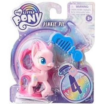 My Little Pony Pinkie Pie Potion Pony Figure 3-inch Pink Pony Toy With Brushable Hair Comb And 4 Surprise Accessories