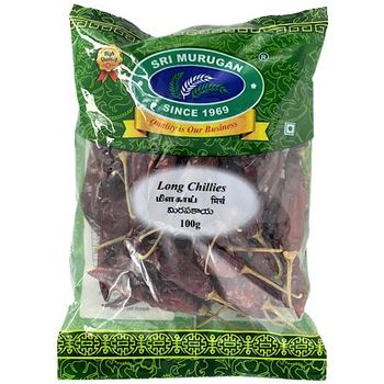 Sri Murugan Dry Red Chillis Long 100g