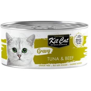 Kit Cat Canned Food Gourmet Tuna And Beef 70g