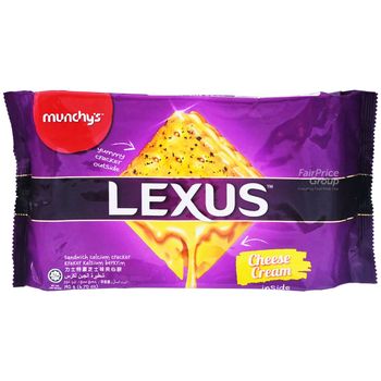 Munchy's Lexus Sandwich Calcium Crackers Cheese 190g