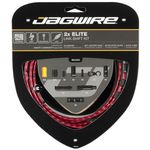 Jagwire Shifting Cable Set Elite 2x Road And Mountain Red