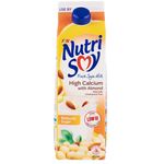 F&N NutriSoy Soya Milk Almond Reduced Sugar 1l