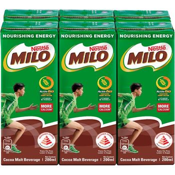 Milo UHT Chocolate Malt Drink 6pcs 200ml