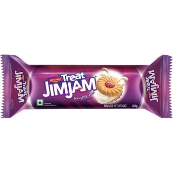 Britannia Treat Jim Jam Cream Biscuits 100g