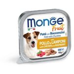 Monge Dog Fruit Pate with Chicken and Raspberries 100g