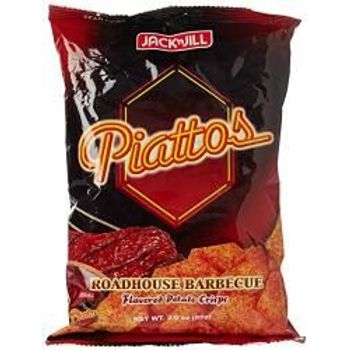 Jackn Jill Piattos Flavored Potato Crisps Roadhouse Barbecue 3oz