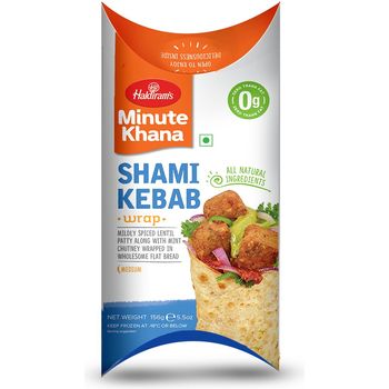 Haldiram's Wraps Shami Kebab Minute Khana 156g
