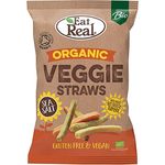 Eat Real Organic Veggie Sea Salt Beetroot And Turmeric Chips 100g