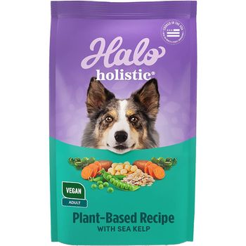Halo Holistic Plant -Based Recipe with Sea Kelp,Dry Dog Food Bag, Adult Formula 1.6kg