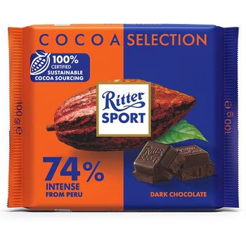 Ritter Sport Cocoa Selection 74 Percent Chocolate 100g