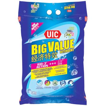 UIC Big Value Laundry Powder Detergent Regular Floral And Fruity 5kg