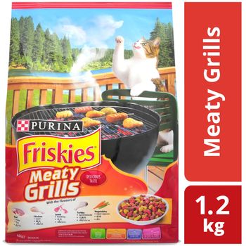 Friskies Delish Cat Dry Food Meaty Grills