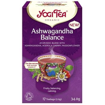 Yogi Tea - Ayurvedic Blend, Organic Ashwagandha Balance (17 teabags)