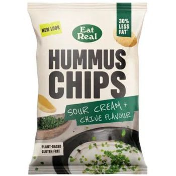 Eat Real Hummus Chips Sour Cream + Chive Flavour 110g