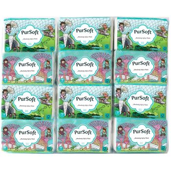 Pursoft Facial Pocket Tissue Choc Rain Fantasy 3ply