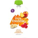 Little Freddie Vibrant Peaches and Raspberries 100g