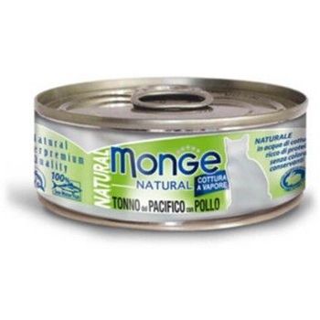 Monge Cat Canned Food Natural Yellowfin Tuna With Chicken 80g