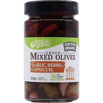Absolute Organic Greek Mixed Olives 300g