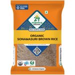 24 Mantra Organic Sonamasuri Unpolished Rice Brown Chawal 5kg