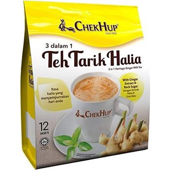 Chek Hup 3 in 1 Teh Tarik Heritage Ginger Milk Tea 12 Sachet 40g