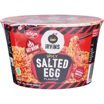 Nissin Irvins Instant Noodles Salted Egg Spicy