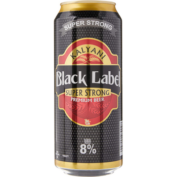 Kalyani Black Label Super Strong Premium Beer Can 490ml