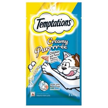 Temptations Creamy Purrrree Chicken and Tuna Flavour 12g