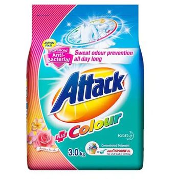 Attack Ultra Aroma Fresh Colour Powder Detergent 3kg