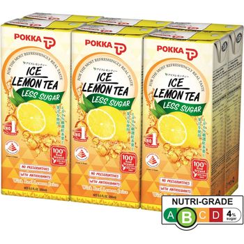 Pokka Packet Drink Ice Lemon Tea Less Sugar 250ml