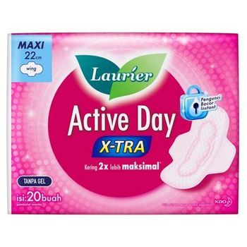 LAURIER NON-WING ACTIVE DAY X-TRA MAXI 22CM