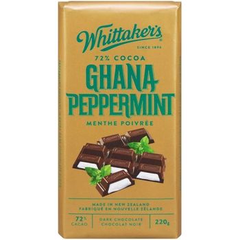 Whittaker's Ghana Peppermint 72% Cocoa Dark Chocolate Bar 250g