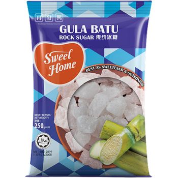 SWEET HOME GULA BATU / ROCK SUGAR 250GM