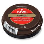 Kiwi Paste Shoe Polish Dark Tan 40g