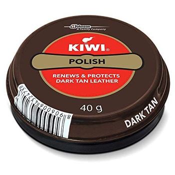 Kiwi Paste Shoe Polish Dark Tan 40g