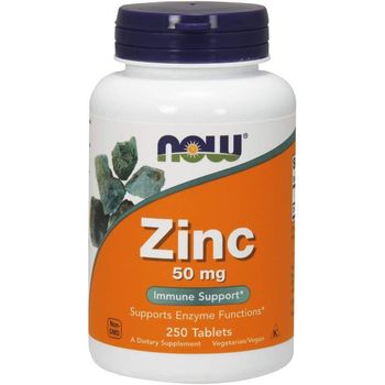 Now (Foods) - Immune Support, Zinc Gluconate 50mg (250 tablets)
