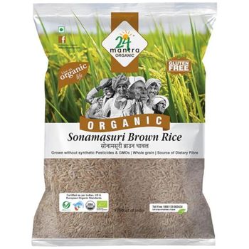 24 Mantra Organic Rice Sonamasuri Brown 1kg