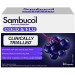 Sambucol Cold And Flu 24 Capsules