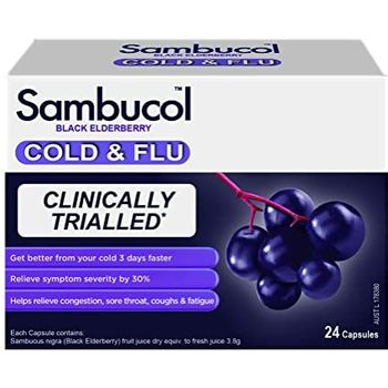 Sambucol Cold And Flu 24 Capsules