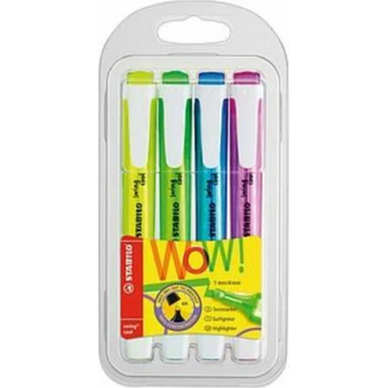 Stabilo Swing Cool Highlighter Wallet of 4 Assorted Colours