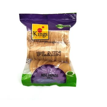 Kings Papads Plain Mini 200g