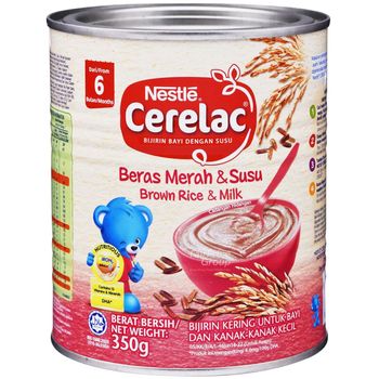 Nestle Cerelac Baby Food Brown Rice and Milk 350g