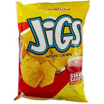 Jack 'n Jill Jigs Potato Crisp Sweet Savour Flavour 65g