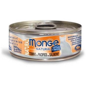 Monge Cat Canned Food Natural Yellowfin Tuna With Salmon 80g