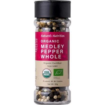 Nature’s Nutrition Organic Medley Pepper Seed 60g